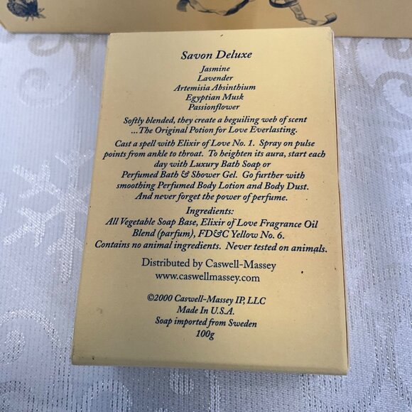 Caswell-Masseys Elixir Of Love No. 1 Luxury Bath Soap 3-Pack Set - Picture 4 of 6